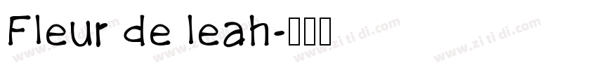 Fleur de leah字体转换
